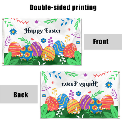 Fyon Happy Easter flag Indoor and outdoor banner 2231422