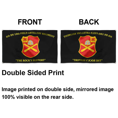 Fyon 10th Field Artillery Flag  Indoor and outdoor banner