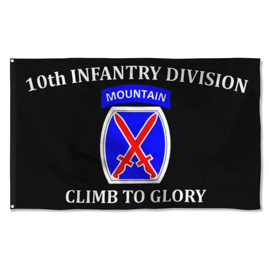 Fyon 10th Mountain Infantry Division Flag Indoor and outdoor banner