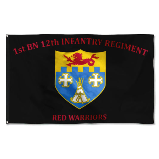 Fyon 12th IN. Custom Guidon Flag Indoor and outdoor banner