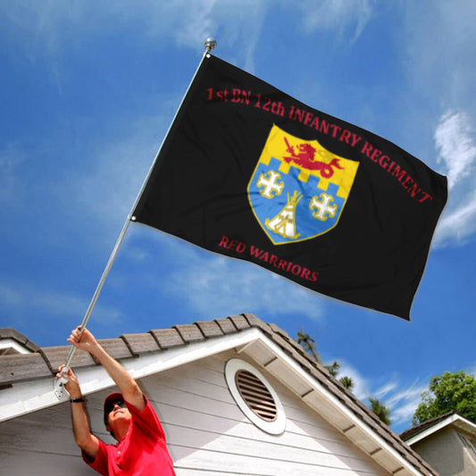 Fyon 12th IN. Custom Guidon Flag Indoor and outdoor banner