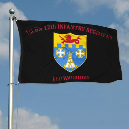 Fyon 12th IN. Custom Guidon Flag Indoor and outdoor banner