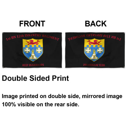 Fyon 12th IN. Custom Guidon Flag Indoor and outdoor banner