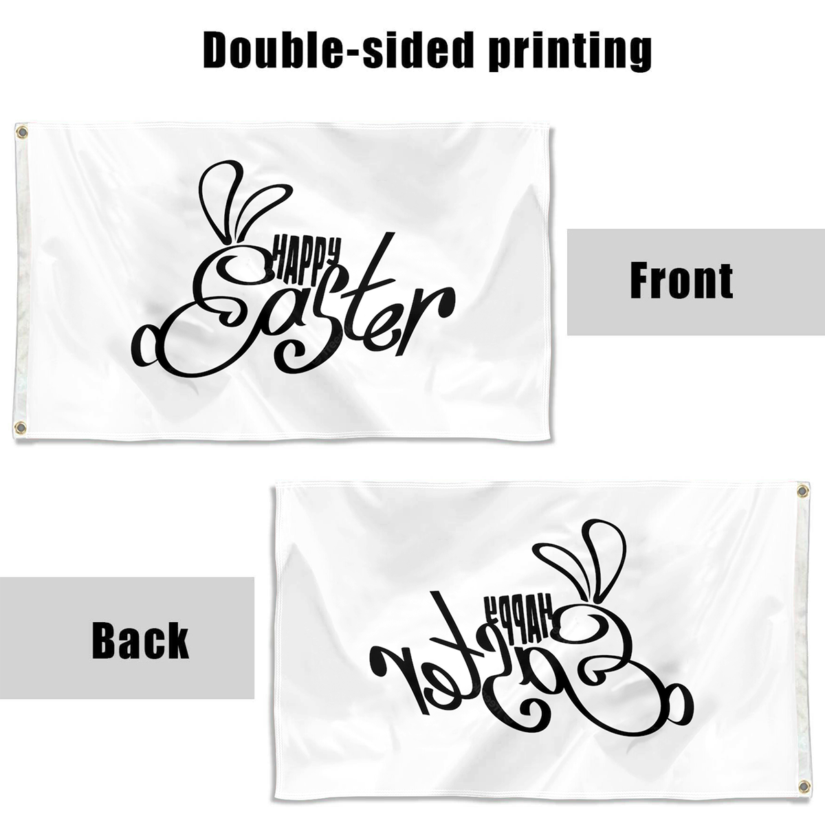 Fyon Happy Easter flag Indoor and outdoor banner 2231426