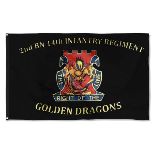 Fyon 14th IN.  Custom Guidon Flag Indoor and outdoor banner