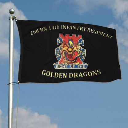 Fyon 14th IN.  Custom Guidon Flag Indoor and outdoor banner