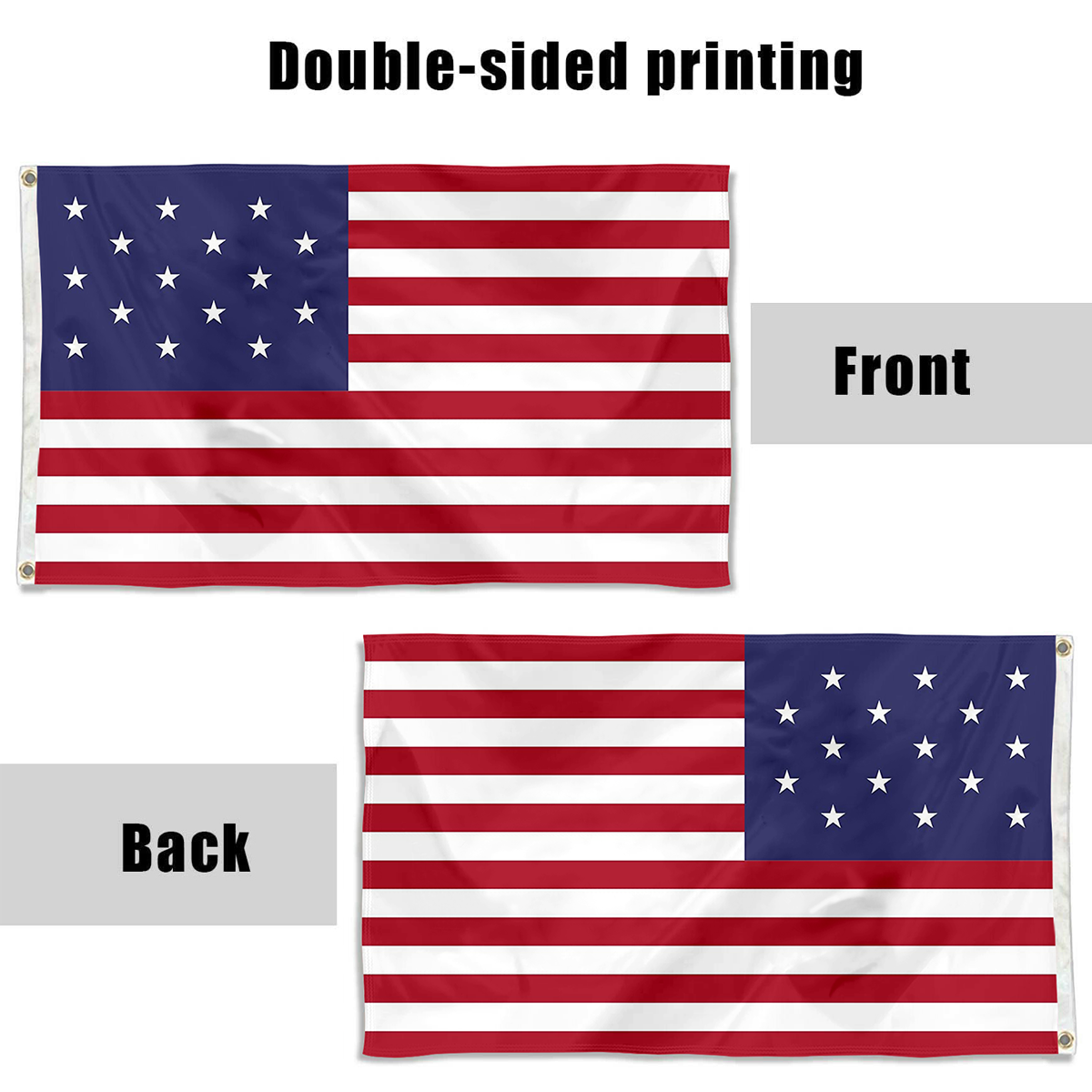 Fyon 15 Star US flag Indoor and outdoor banner