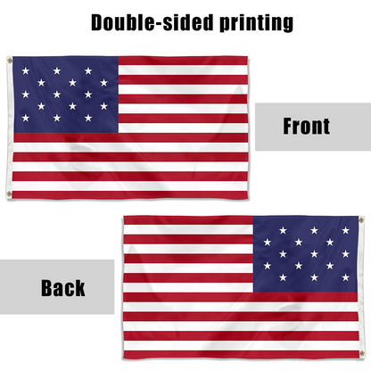Fyon 15 Star US flag Indoor and outdoor banner