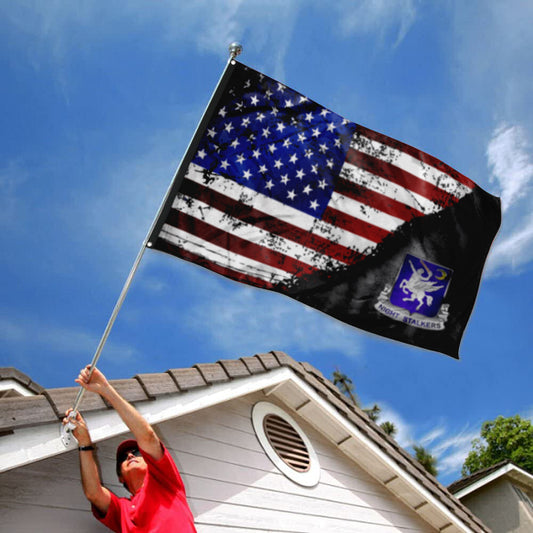 Fyon 160Th Soar Stars And Stripes Black Flag Indoor and outdoor banner