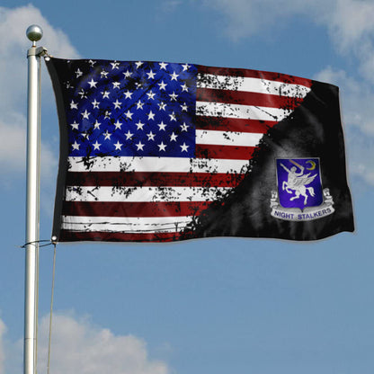 Fyon 160Th Soar Stars And Stripes Black Flag Indoor and outdoor banner