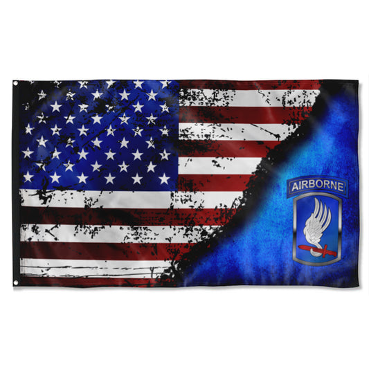 Fyon 173Rd Airborne Bct Stars And Stripes Flag Indoor and outdoor banner