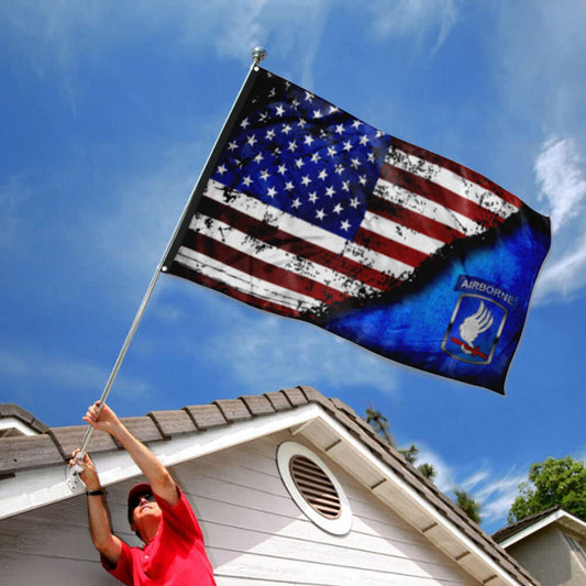 Fyon 173Rd Airborne Bct Stars And Stripes Flag Indoor and outdoor banner