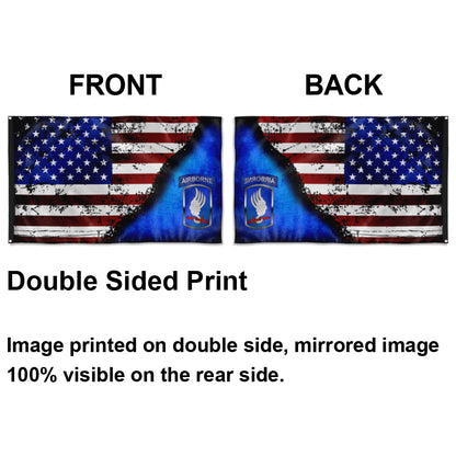 Fyon 173Rd Airborne Bct Stars And Stripes Flag Indoor and outdoor banner