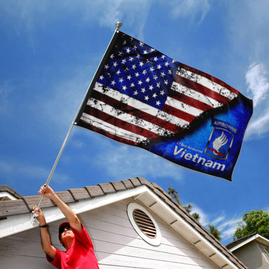 Fyon 173rd Vietnam Star & Stripes Flag Indoor and outdoor banner