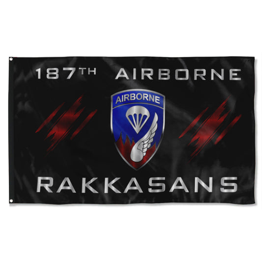 Fyon 187 Airborne Rakkasans Flag Indoor and outdoor banner