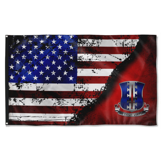 Fyon 187TH Infantry Regiment DUI Stars And Stripes Flag Indoor and outdoor banner
