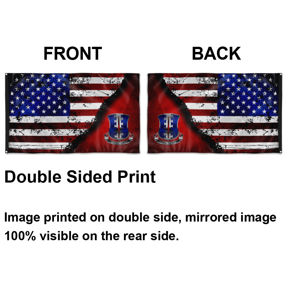 Fyon 187TH Infantry Regiment DUI Stars And Stripes Flag Indoor and outdoor banner