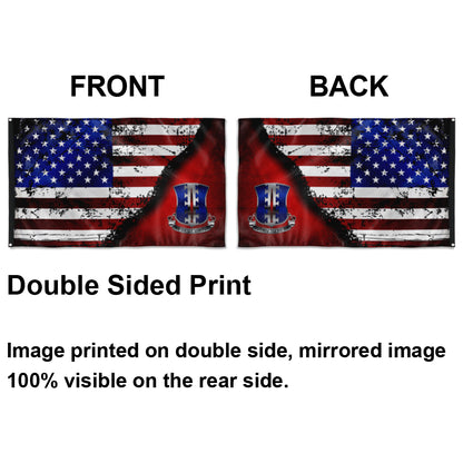 Fyon 187TH Infantry Regiment DUI Stars And Stripes Flag Indoor and outdoor banner