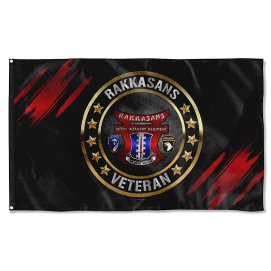 Fyon 187TH Rakkasans Veteran Flag Indoor and outdoor banner