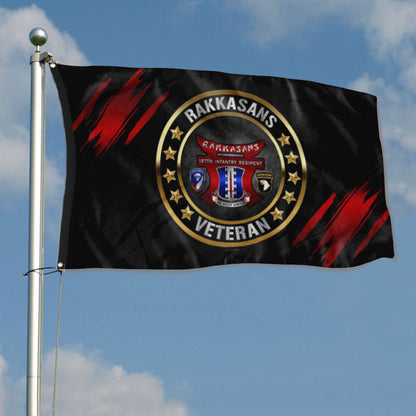 Fyon 187TH Rakkasans Veteran Flag Indoor and outdoor banner