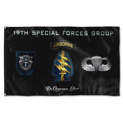Fyon 19th SFG Airborne Flag  Indoor and outdoor banner