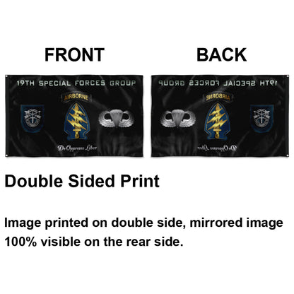 Fyon 19th SFG Airborne Flag  Indoor and outdoor banner