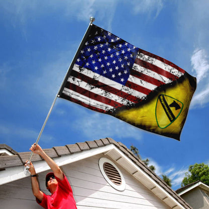 Fyon 1ST Cav Star & Stripes Flag  Indoor and outdoor banner