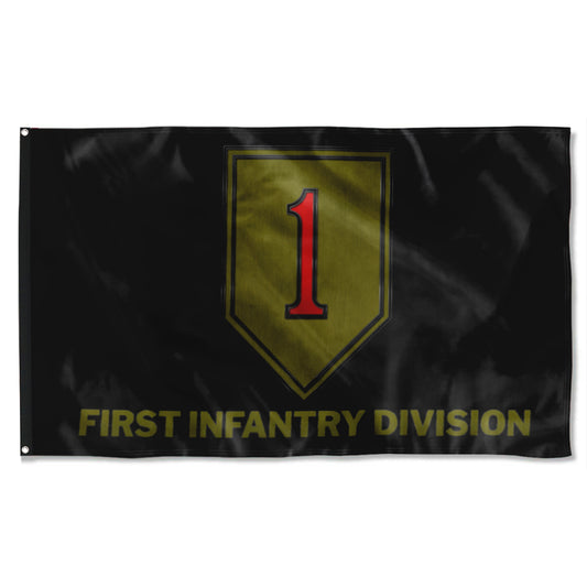 Fyon 1ST Infantry Division Black Flag Indoor and outdoor banner