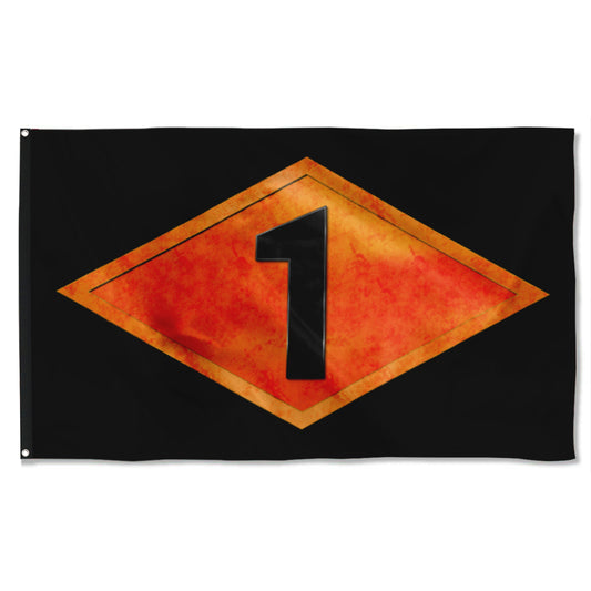 Fyon 1ST Ranger Battalion Diamond  Flag Indoor and outdoor banner