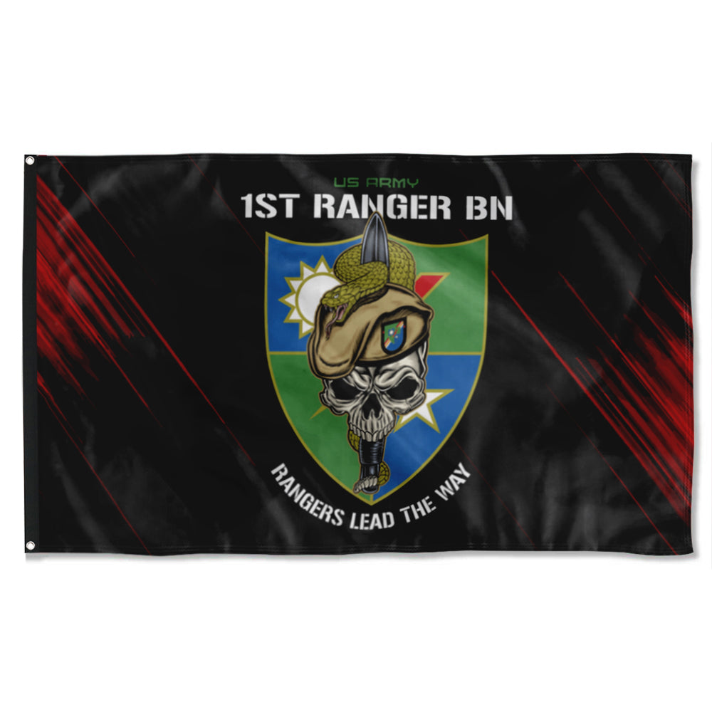 Fyon 1ST Ranger Battalion Snake Eaters Flag Indoor and outdoor banner