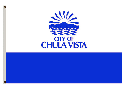 Fyon California banner City of Chula Vista Flag Blue