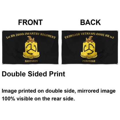 Fyon 1st BN 200th Infantry Regiment Flag Indoor and outdoor banner