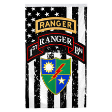 Fyon 1st Battalion, 75th Ranger Regiment with Ranger Flag Banner