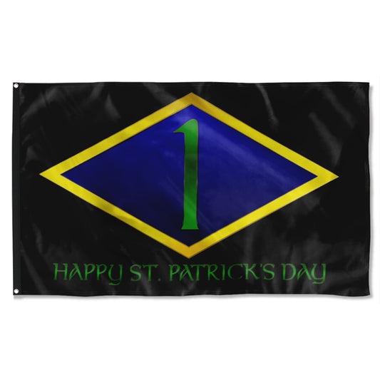 Fyon 1st HAPPY SAINT PATRICK'S DAY Flag Indoor and outdoor banner