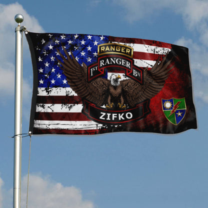 Fyon 1st Ranger Bn ZIFKO Flag Indoor and outdoor banner