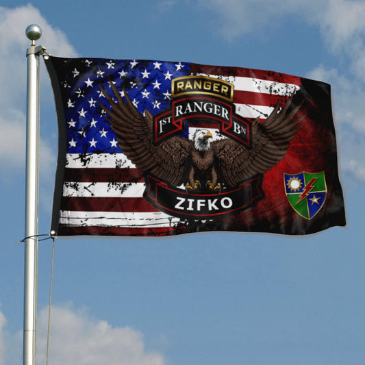 Fyon 1st Ranger Bn ZIFKO Flag Indoor and outdoor banner