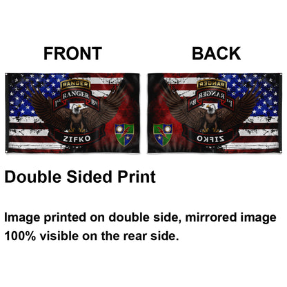 Fyon 1st Ranger Bn ZIFKO Flag Indoor and outdoor banner