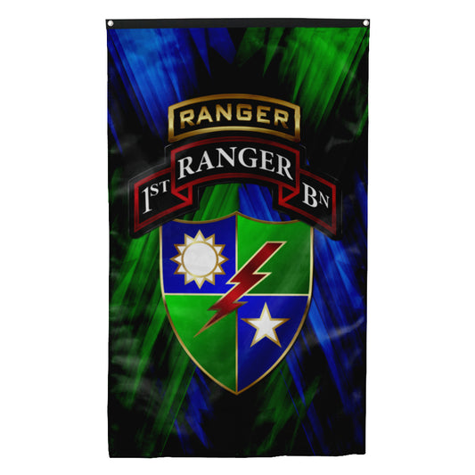 Fyon 1ST Tabbed Regimental Flag Indoor and outdoor banner