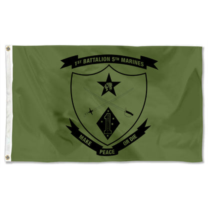 Fyon 1ST_Battalion , 5TH Marines _Logo Flag Indoor and outdoor banner
