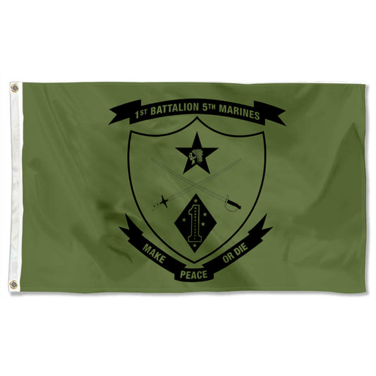 Fyon 1ST_Battalion , 5TH Marines _Logo Flag Indoor and outdoor banner