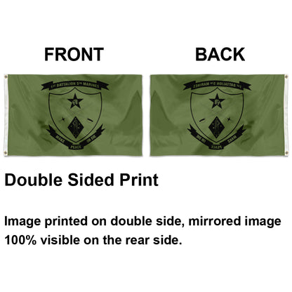 Fyon 1ST_Battalion , 5TH Marines _Logo Flag Indoor and outdoor banner