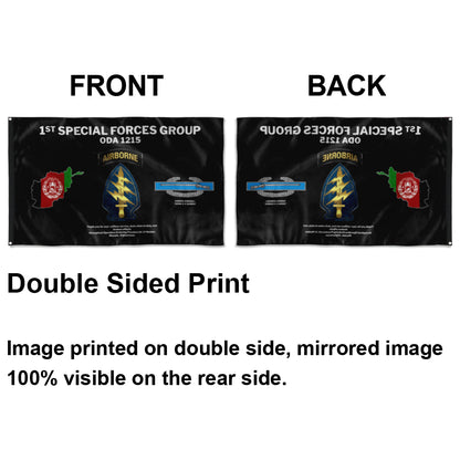 Fyon 1th SFG ODA 1215 Flag Indoor and outdoor banner