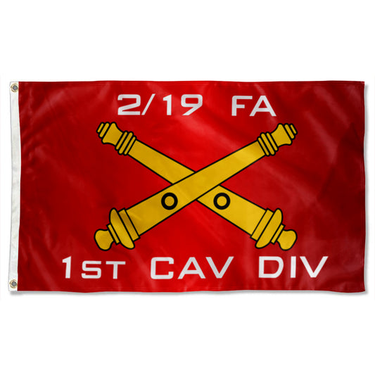Fyon 2-19 FA 1 St Cav Div Flag Indoor and outdoor banner