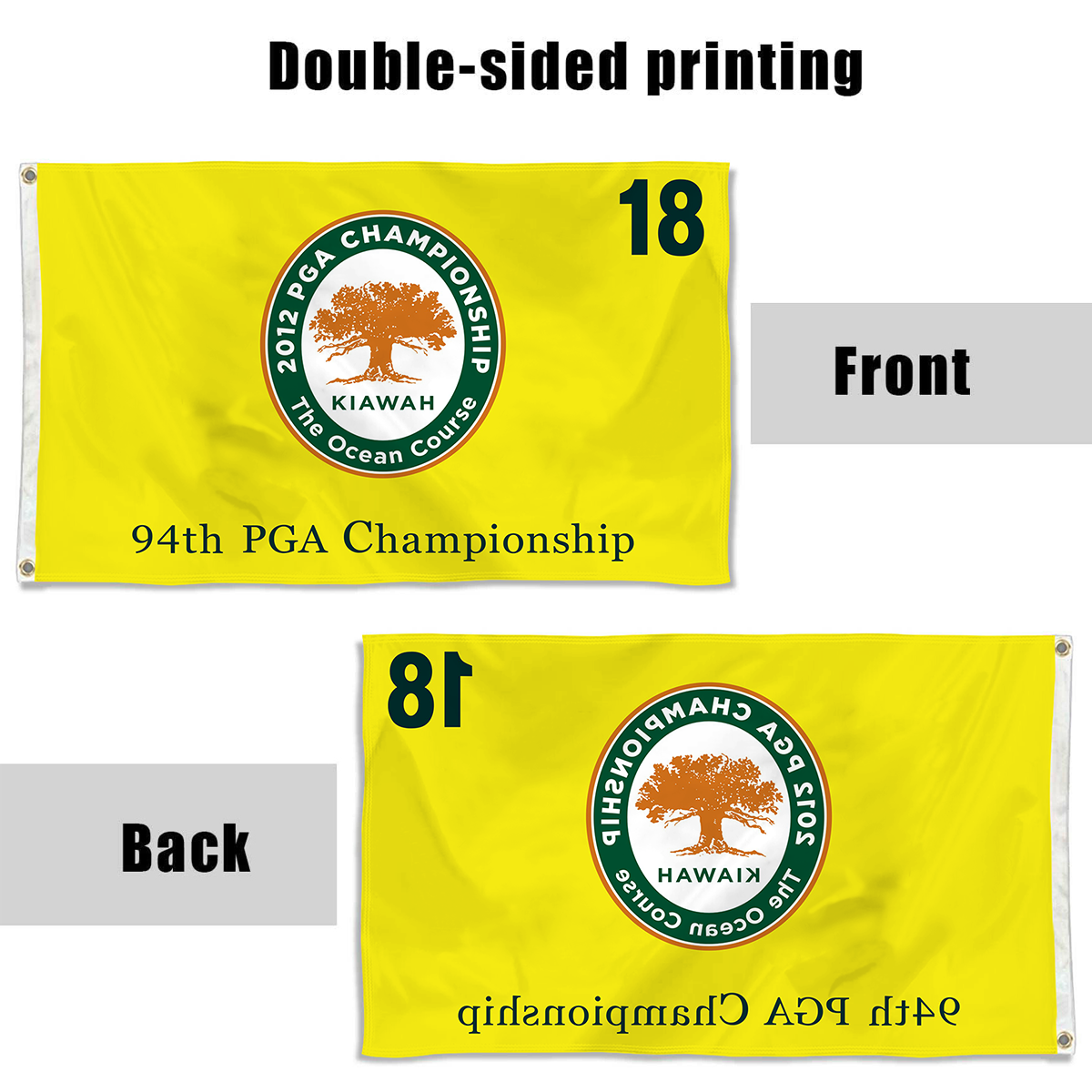 Fyon 2012 PGA Championship (KIAWAH The Ocean Course) Golf Flag Sport Indoor and outdoor banner