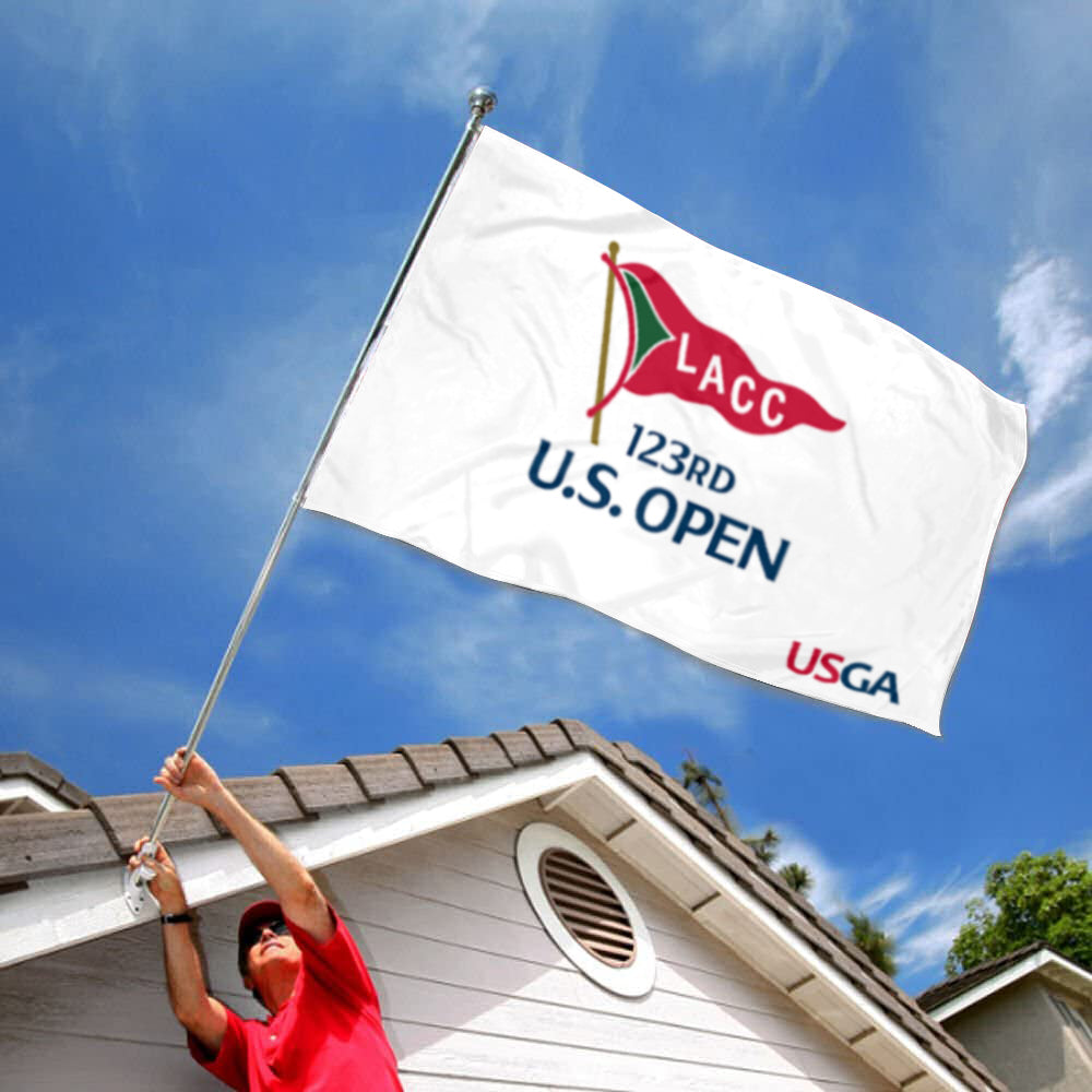 Fyon 2023 US Open LACC Official Embroidered Golf Flag Indoor and outdoor banner