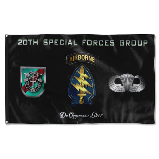 Fyon 20th SFG Airborne Flag  Indoor and outdoor banner