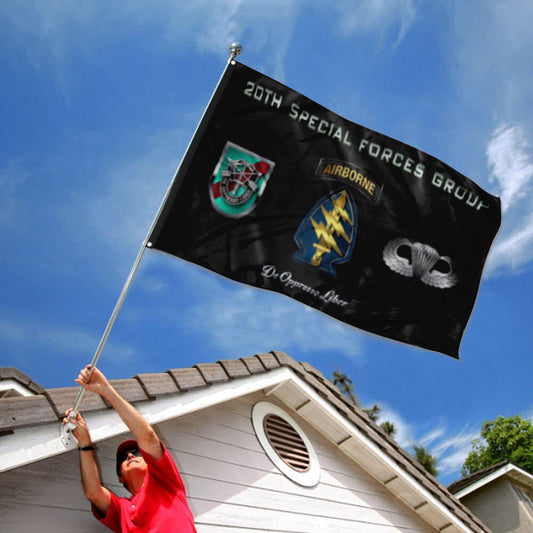 Fyon 20th SFG Airborne Flag  Indoor and outdoor banner