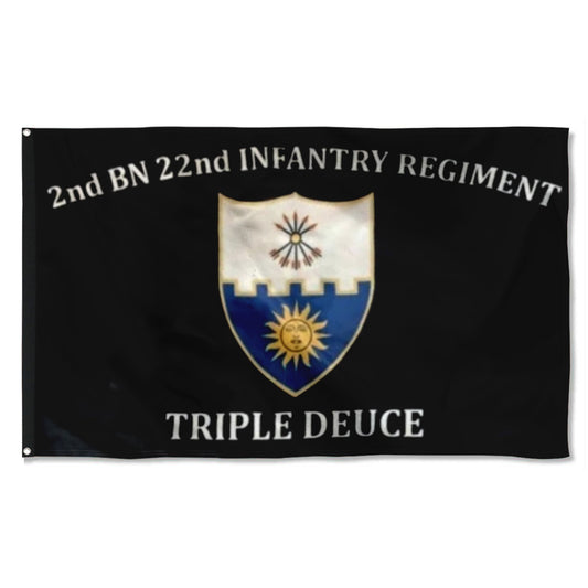 Fyon 22nd IN.  Custom Guidon Flag Indoor and outdoor banner