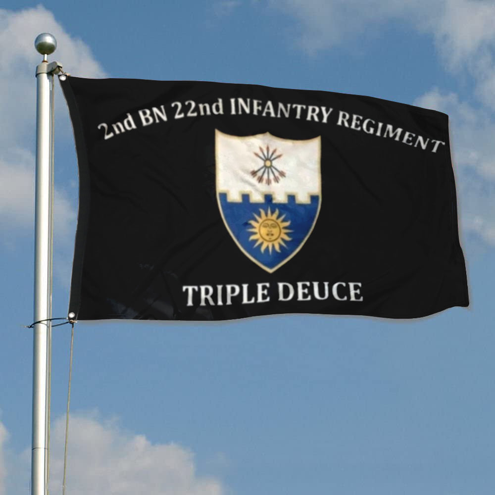 Fyon 22nd IN.  Custom Guidon Flag Indoor and outdoor banner