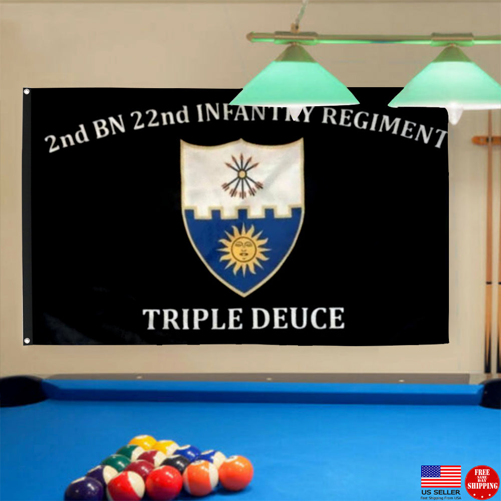 Fyon 22nd IN.  Custom Guidon Flag Indoor and outdoor banner
